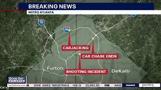 Five arrested after carjacking, chase through metro Atlanta