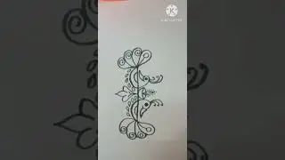 Siri Rangoli Art's #sigma #peacock #theme #side #border #art #drawing #rangoli