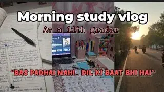 Winter Holidays Morning Study Mini Vlog☁️ Class 11 Commerce | Economics Demand Aesthetic Study Vibes