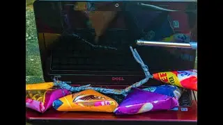 DELL laptop VS 6 FIRE bombs😱☠️(डेल लैपटॉप VS 6 फायर बम)