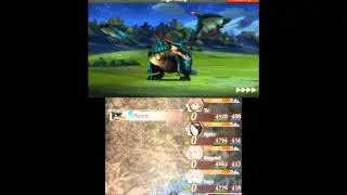 Bravely Default - Valkyrie (High Jump) + Time Mage (Hasten World) Combo