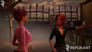 Lena and Annie Fight at the Haunted House (non-music, Replikant video)