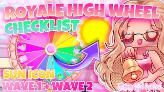 ☀️ALERT!💎 ROYALE HIGH WHEEL CHECKLIST: SUN ICON! | GUIDE TO ROYALE HIGH