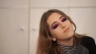 Pink,purple and blue makeup tutorial!💗💜💙(VoiceOver)