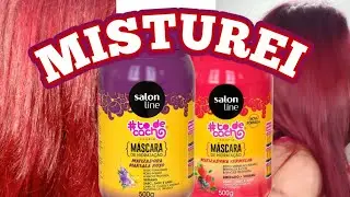 MATIZADOR VERMELHO E MATIZADOR MARSALA ROXO DA SALON / MISTUREI OS DOIS