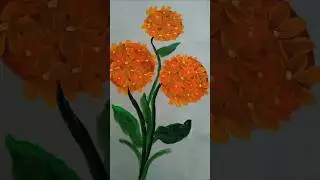 Onestroke flower painting easy ✨️ 💫 #shorts #onestroke #painting
