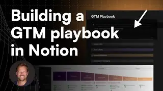 Building a GTM Playbook