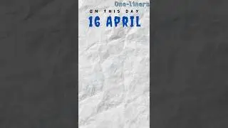 16 April #onthisday #train #thane #boribandar #charliechaplin #populationpolicy #ytshorts