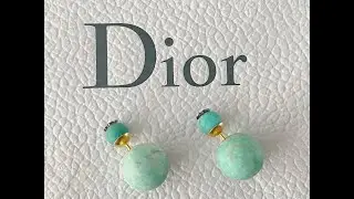 Dior Tribal Turguoise Pearl Earrings
