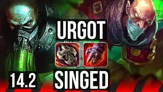 URGOT vs SINGED (TOP) | 15/2/1, Legendary | NA Master | 14.2