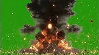Fiery Green Screen Explosion Effect - Epic Free Download VFX Overlay