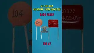 all unit capacitor & super capacitor #electronic #tech #ideas #electrical #information #shorts