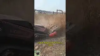 Remotely controlled rubber track flail mulcher for sale online with best price#toolscarrier #bush