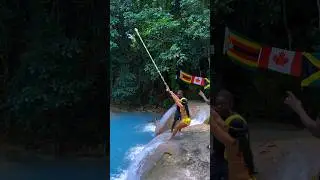 River in Ocho Rios Jamaica #shortsvideo #nature #jamaicaadventure #waterfall #trendingshorts