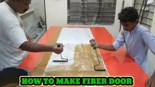 HOW TO MAKE FIBER DOOR #chichawatni #fiberglasssheet #doorpolish