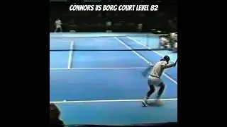 Bjorn Borg vs Jimmy Connors Court Level -1982!! #tennis #jimmyconnors