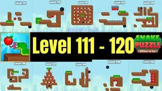 Snake puzzle slither to eat level 111 - 120 walkthrough solution