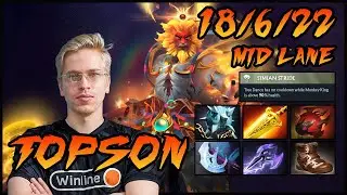 Topson Monkey King Mid | New Meta Radiance Build - Dota 2 Gameplay