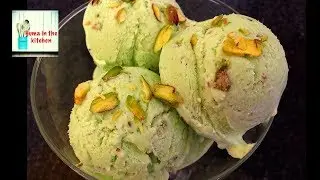 Pista Ice cream Recipe Homemade Pistachio Ice cream by (HUMA IN THE KITCHEN)