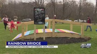 New rainbow bridge added to Fabrizi Dog Park for grieving pet owners