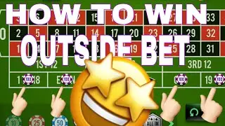 How to win roulette in outside bet using D&rsquo;ALEMBERT betting system