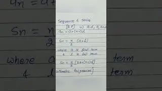 Arithmetic progression # Important formulas # HTET PGT MATHS