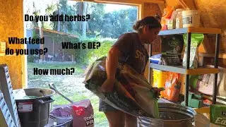 Mixing Chicken Feed