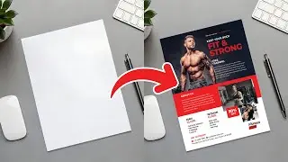 How to Create a Realistic Letter Size Flyer Mockup in Photoshop CC 2025