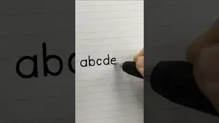 Super Clean English Handwriting