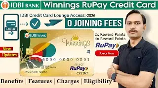IDBI Bank Winnings RuPay Select Credit Card | Benefits | Features | Charges & Eligibility Explained!