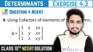 determinants class 12 exercise 4.3 question 4 | determinants class 12 ex 4.3 question 4 | chapter 4