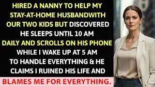 Hired a Nanny to Help My Stay-at-Home Husband With Our Two Kids but Discovered He Sleeps Until...