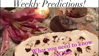 What you need to know NOW! Weekly #predictions #coffeecupreading #future