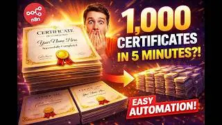 Generate 1000 Certificates in 5 Minutes (FREE Automation with n8n)