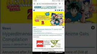 Hyperdimension Neptunia TV Anime Gets Compilation