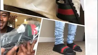 NEW GUCCI SLIDES ONFEET