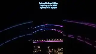 Sydney Harbour Bridge Lighting up for Vivid Sydney 2025 31/5/25 #vividsydney #vivid #sydney #lights
