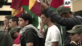 Demo in support of Palestinians as violence escalates in Middle East