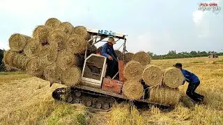 Ngắm Máy Cuốn Rơm Của Bà Con Miền Tây Châu Đốc An Giang / ký ức miền tây 2019