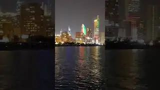 Beautiful city view..at night .. near kuwait tower