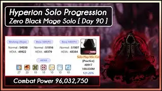 [GMS Hyperion] Zero Black Mage Solo (Day 90 Solo Progression)