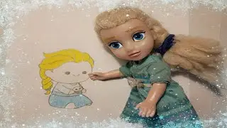 Как нарисовать Эльзу из &laquo;Холодного сердца&raquo;! &mdash; Видеоурок по искусству в школе Эльзы и Анни
