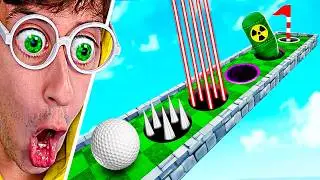 NO ENTIENDO ⛔👽 HOYO HACKER vs HERMANO 😂⛳! (Golf it TROLL) - TEKENDO