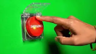 Emergency Button Green Screen 🚨 | Push Button Animation
