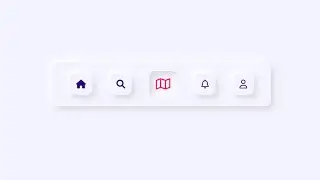 Neumorphism UI Design CSS | Soft UI Menu Design With CSS
