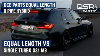 How To Sound Like Single Turbo - DCE Parts G80 G81 M3 Equal Length X-Pipe Midpipe Stock DP + Muffler