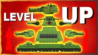 Mega Tank KV88 Level Up - Cartoons about tanks