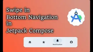 Swipe in Bottom Navigation in jetpack compose :: Android studio Kotlin #android #coding #kotlin