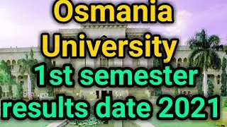 OSMANIA UNIVERSITY DEGREE 1ST SEMESTER RESULTS 2021//ou degree results 2021//Ou degree results//
