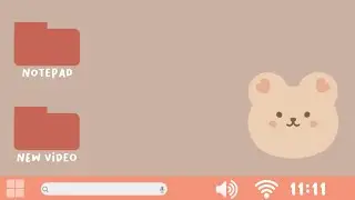 cute computer login intro template (no text) | free to use ♡